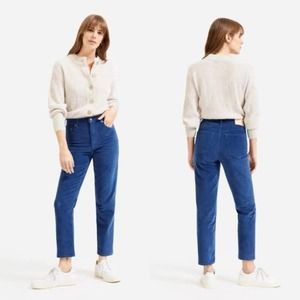 Everlane Pants Women's 28 Baby Cord Cheeky Jeans Atlantic Blue Straight Corduroy